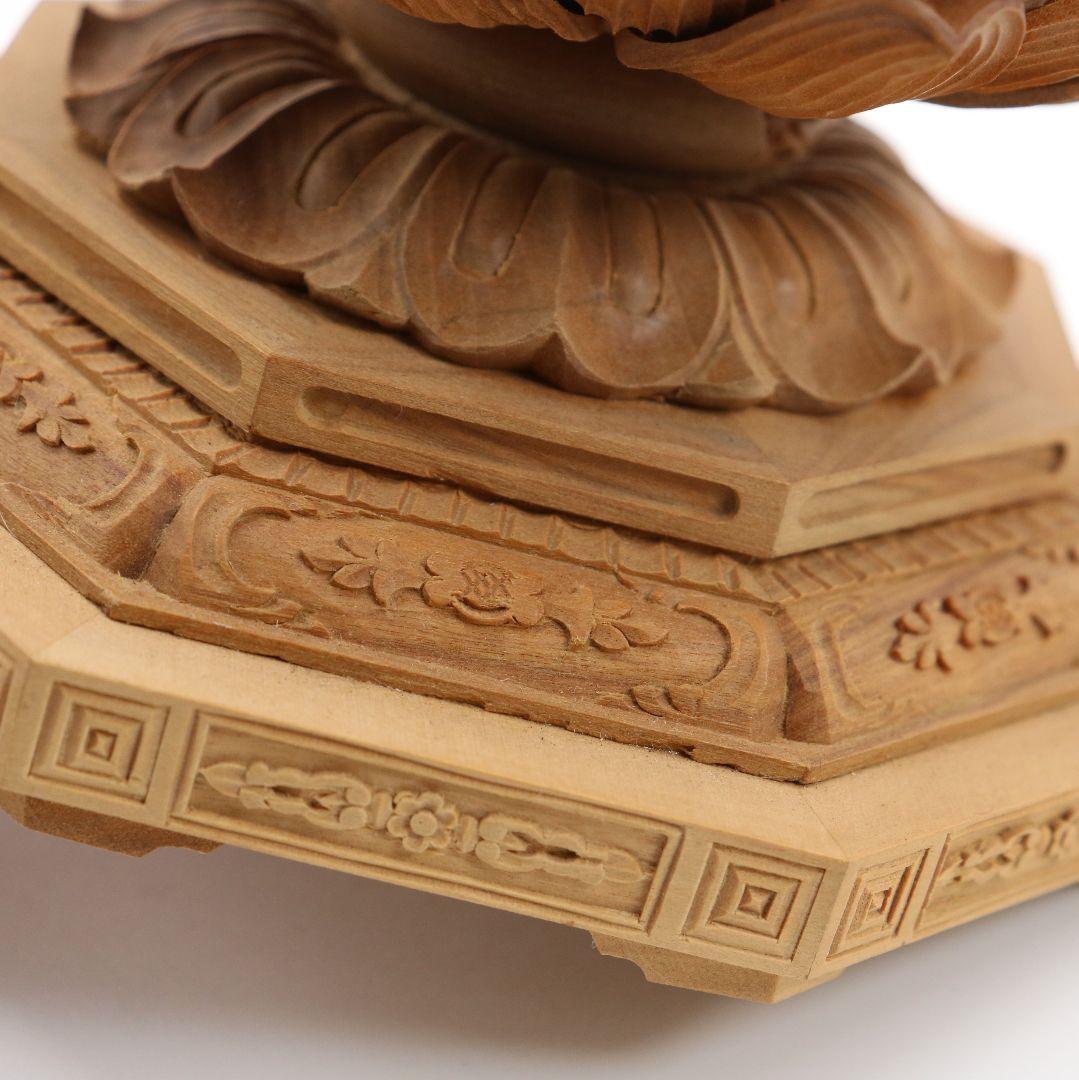 釈迦如来 有馬頼底(相國大龍)書付 臨済宗 白檀木彫仏像 仏教美術 UM131