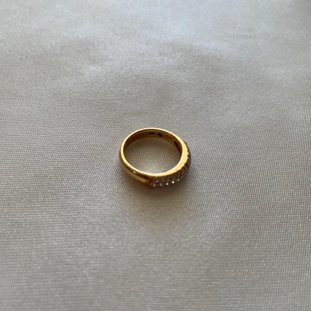 Ponte Vecchio K18YG ダイヤモンドリング ポンテヴェキオ