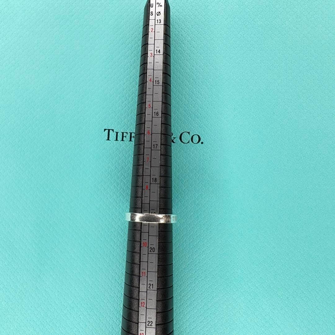 【美品】約19号 ティファニー Tiffany ナロー 1837リングSV925