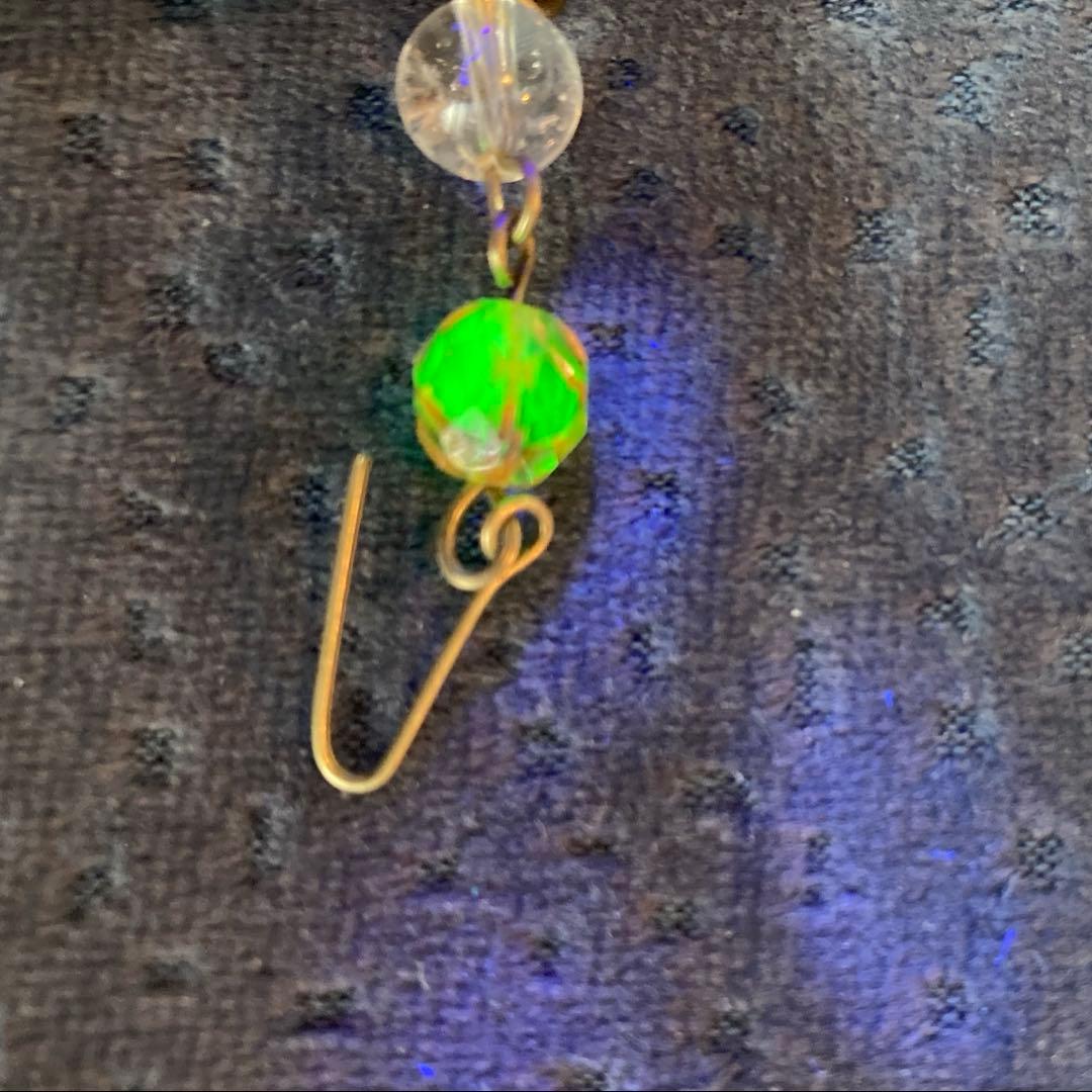 専用）シャンデリアパーツ ピンクウランとウランリーフ1880年 フランス