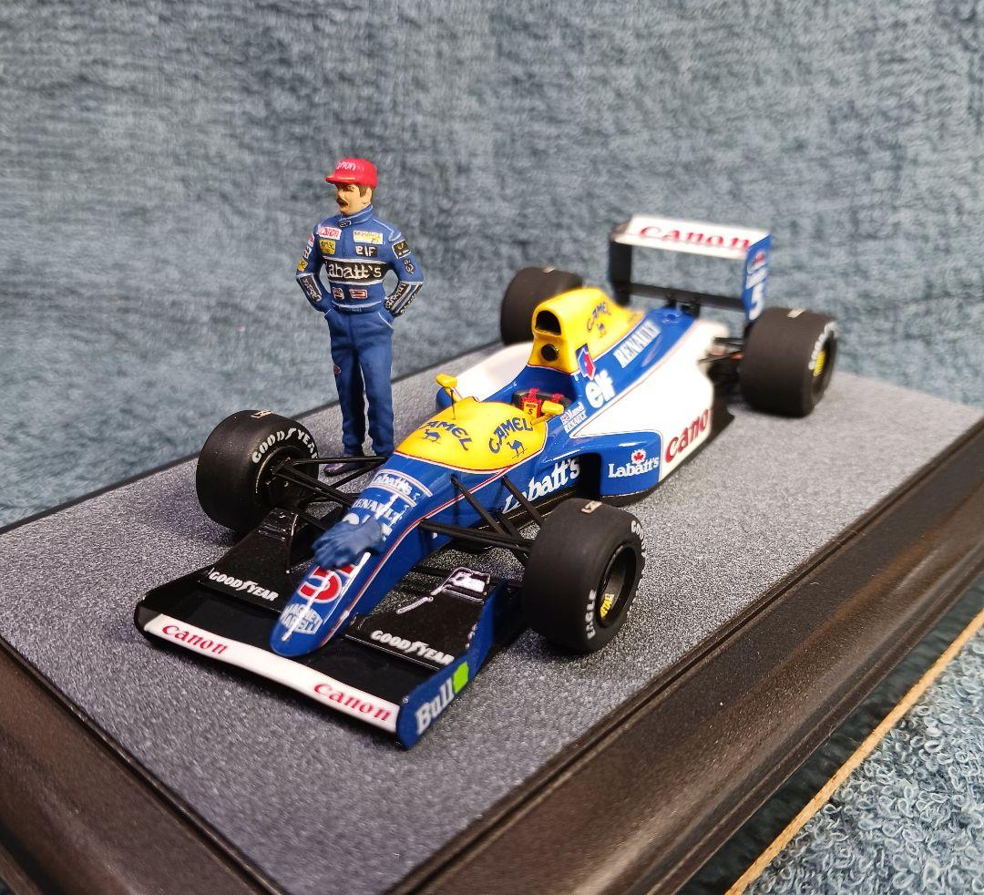 タメオ製1/43 ウイリアムズFW14キット完成品(ナイジェル・マンセル)