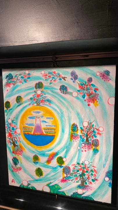 【アクリル画】 商品名 「春の風」　額なし　10号