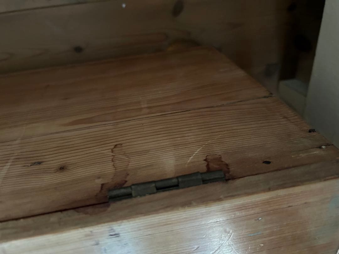 あーちゃん様専用！アンティーク オールドパイン リネンボックス