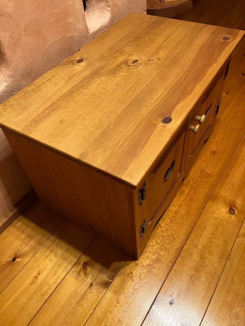 ナチュラルウッド収納ボックス ハート型-セール店舗