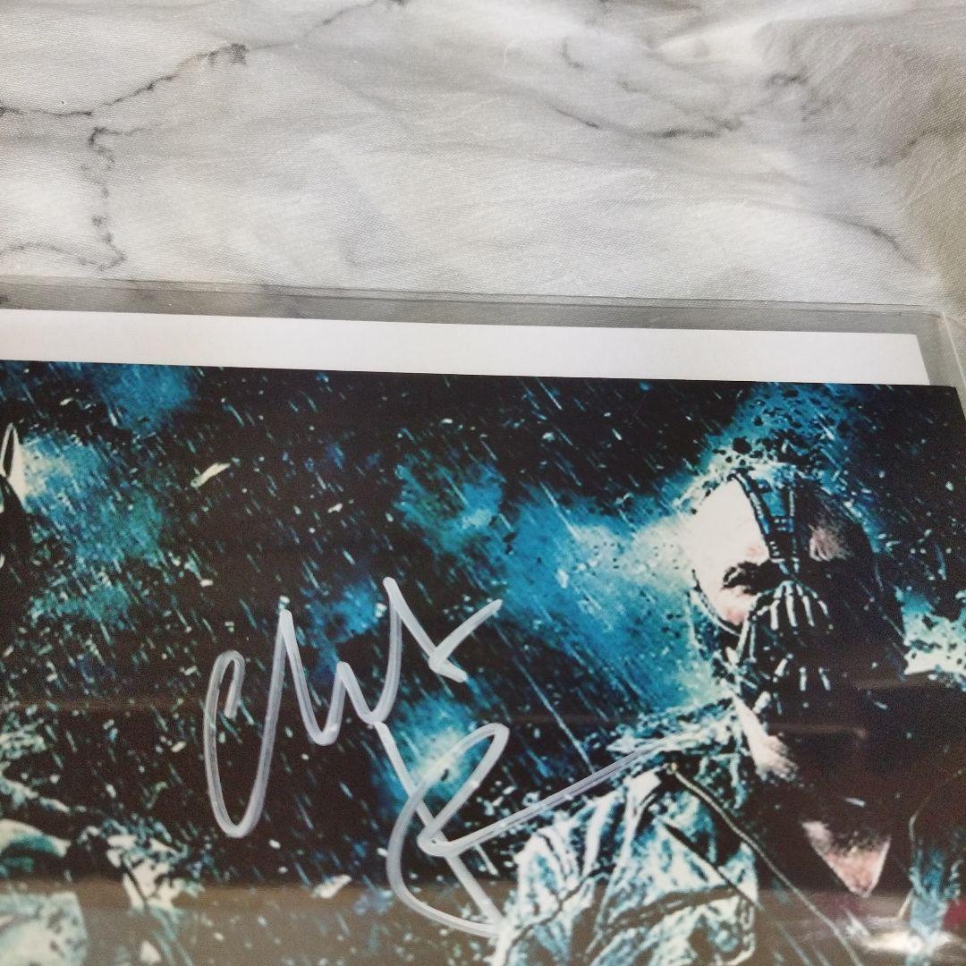 クリスチャン・ベール&トム・ハーディ&アン・ハサウェイ 直筆サイン入りフォト