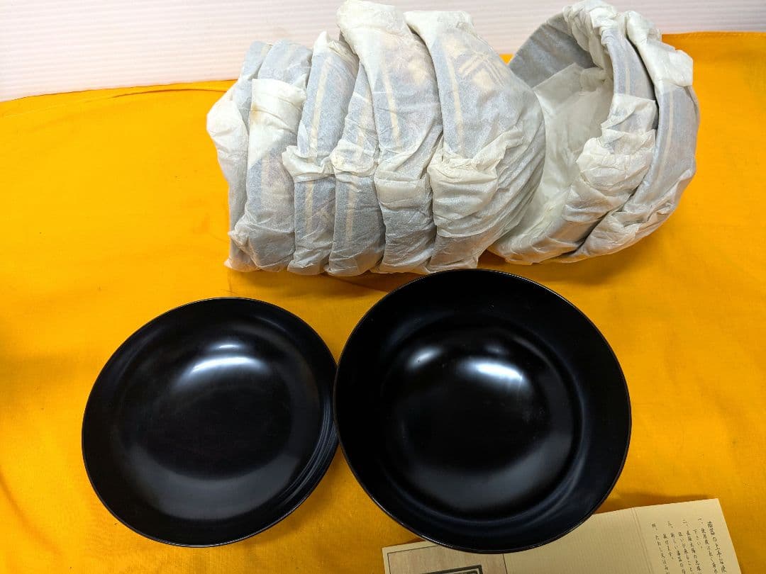 値下げ！山中漆器 秀衡煮物椀揃 5個セット 新品桐箱入り