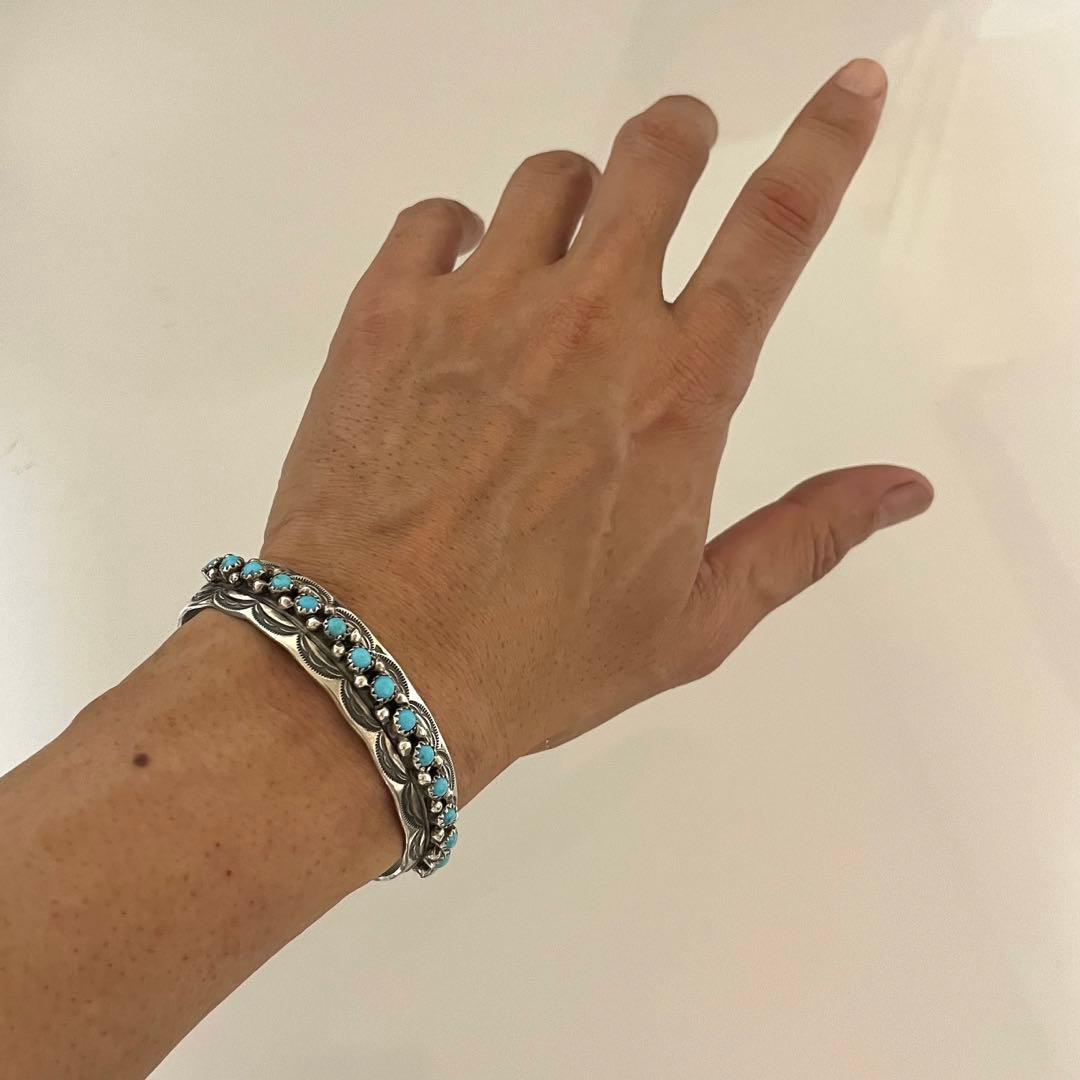 専用　ナバホ WB刻印 13連 ターコイズ バングル シルバー925