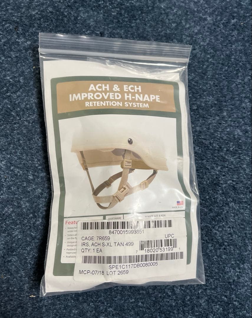 米軍実物 放出品 ACH ヘルメット & ブラケット&パット カバー2点付き M