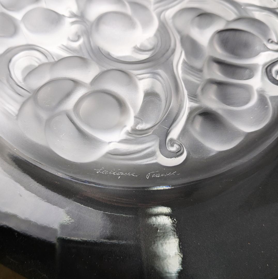 フロストによる立体感☆希少☆ラリック マリエンタール 24㎝大皿 フランス