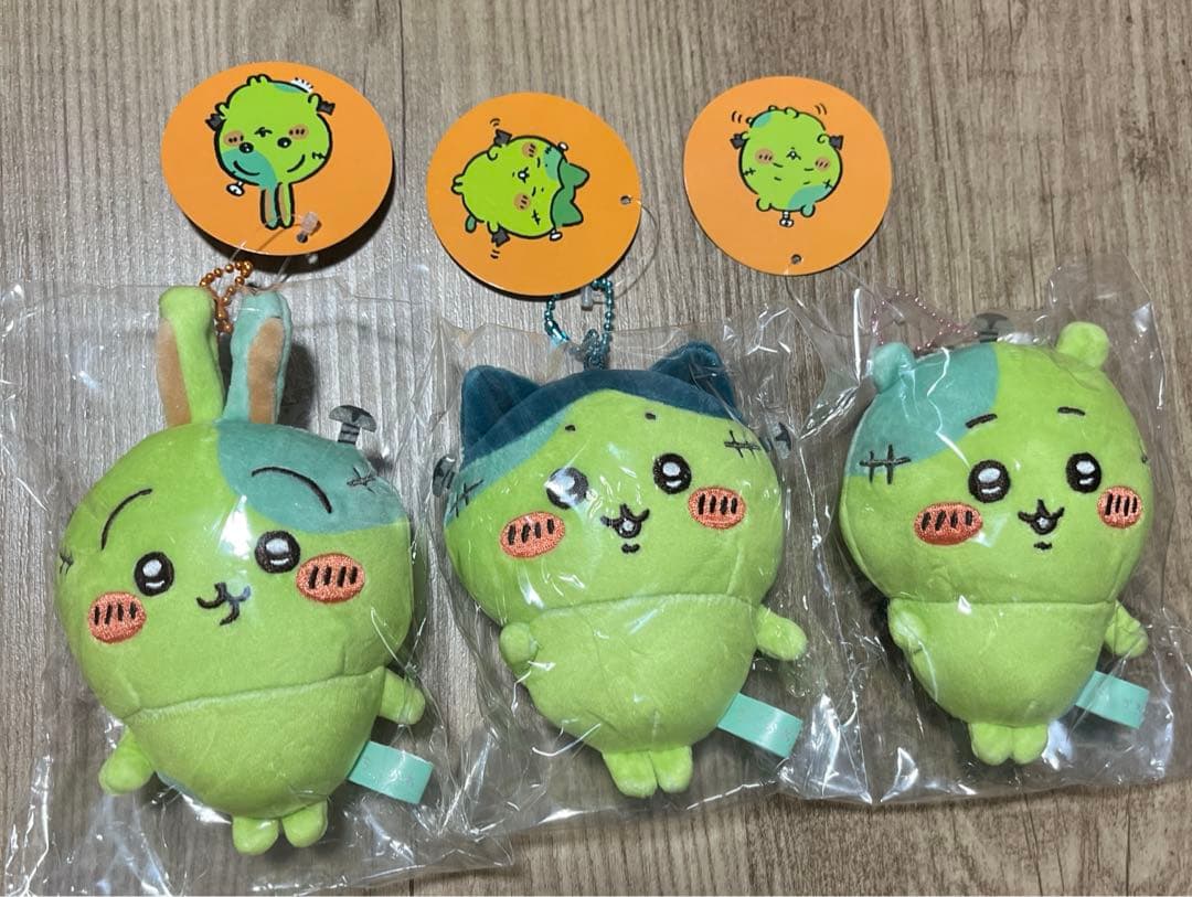 ちいかわ仮装たのしい～！マスコット ゾンビなちいかわハチワレうさぎ3個