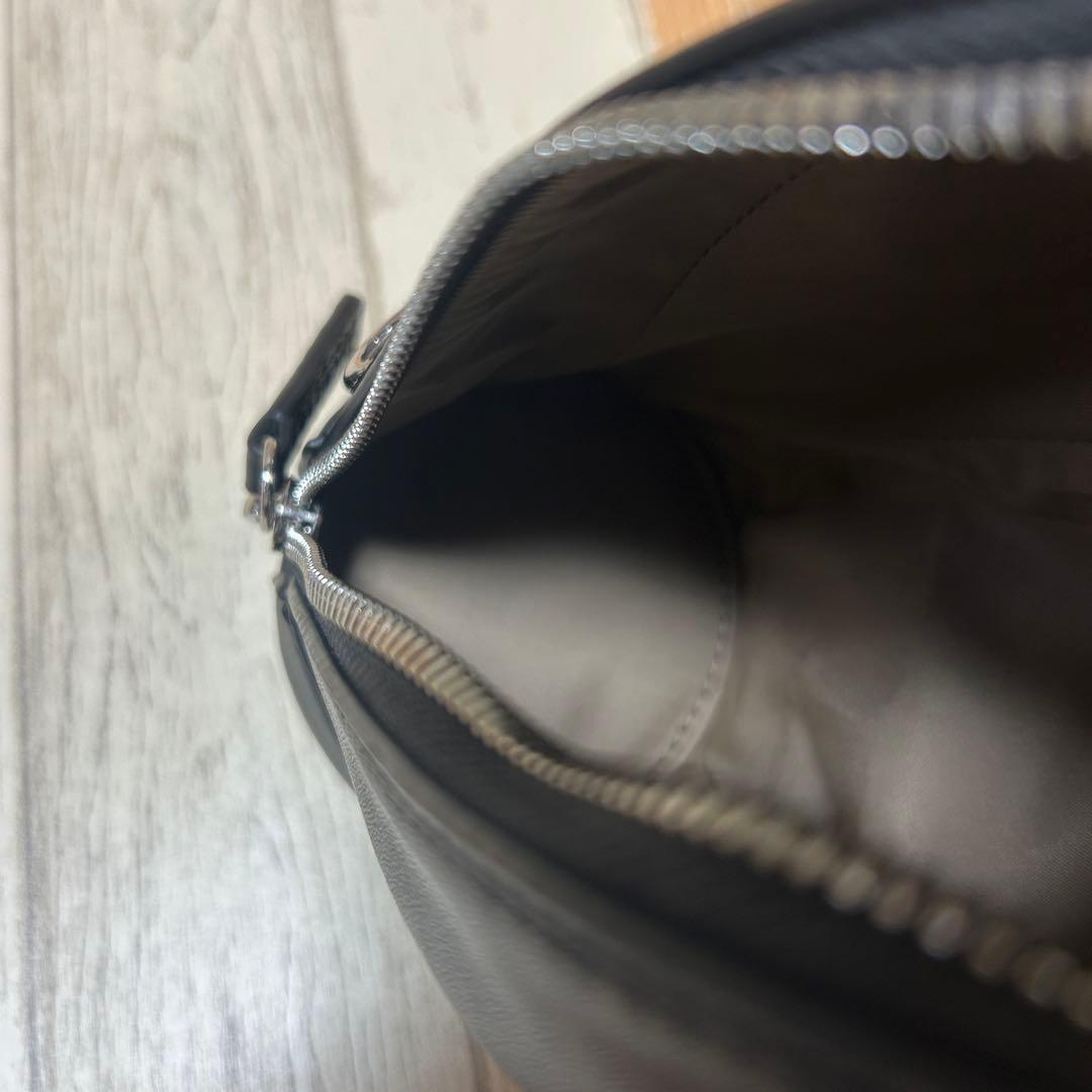 【LACOSTE】ラコステ　ショルダーポーチ　キャディバッグ型　ブラック