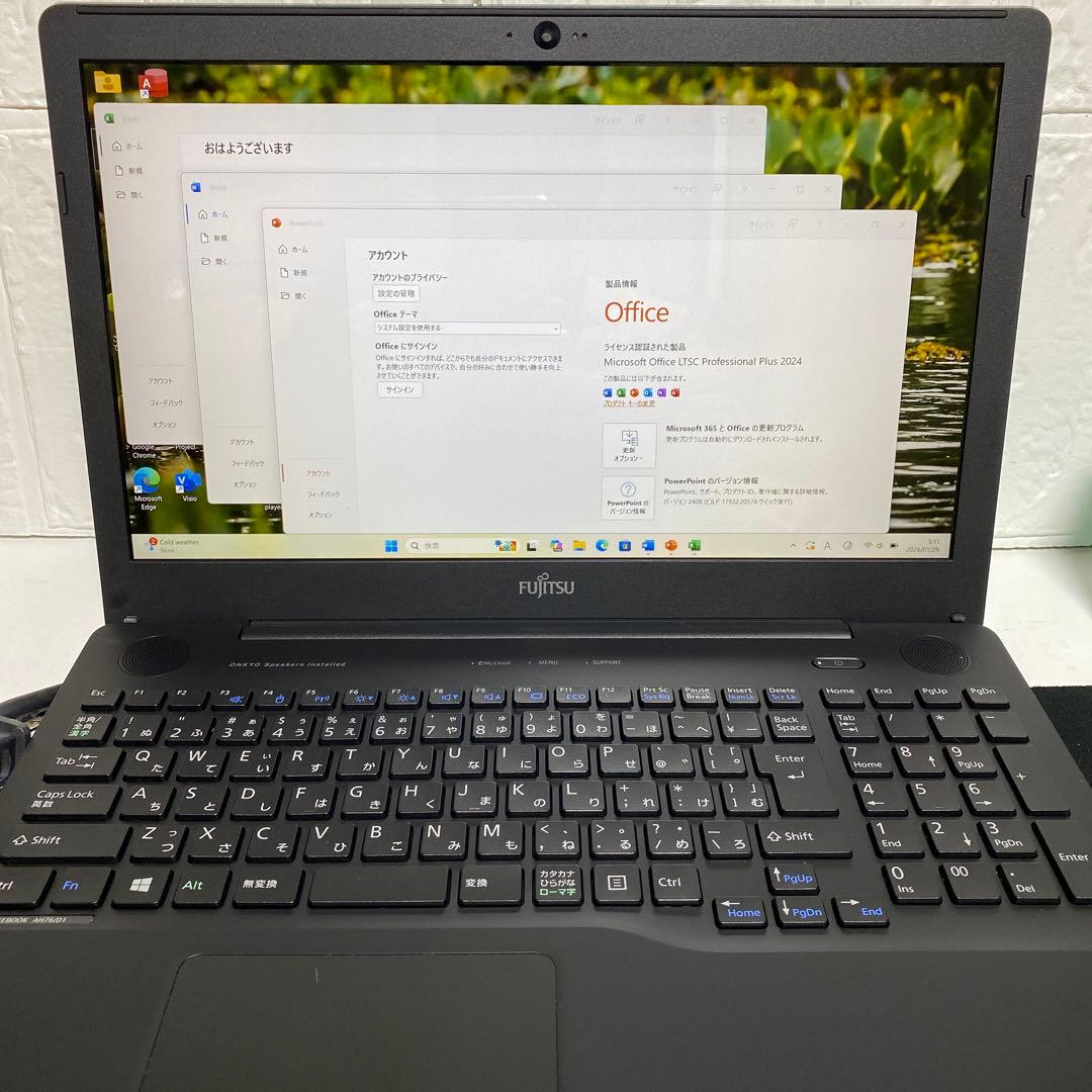 Windows11 オフィス付きRYZEN7 SSD256GB 富士通ノートPC - メルカリ