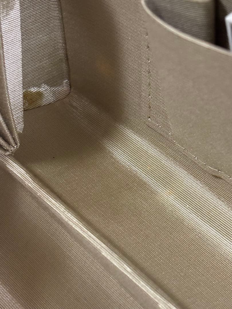 和装用草履バッグセット　銀と金　波柄　金たたき　螺鈿調　成人式　未使用品