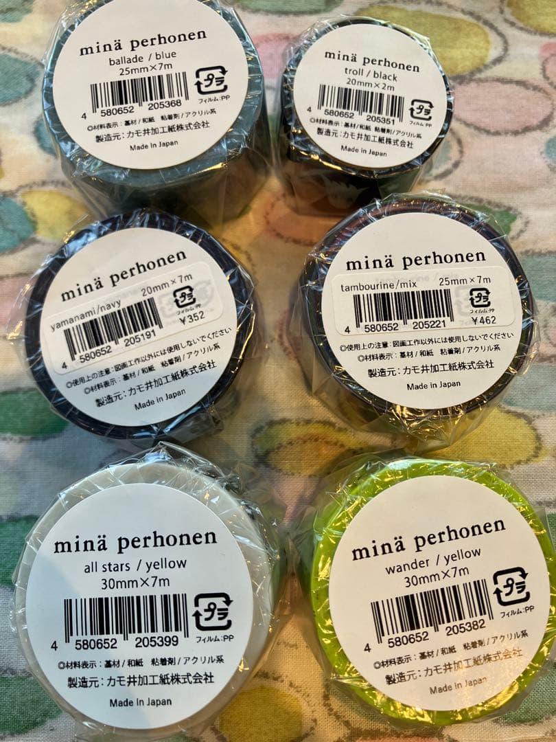 ミナペルホネン　マスキングテープ つぐ展