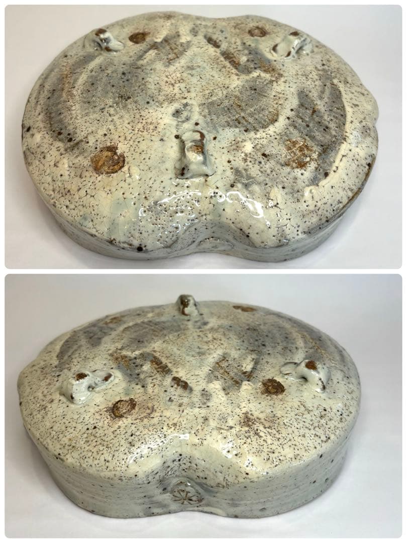 永江港史さん 絵志野焼 鹿 梅 鉢 小皿5枚セット