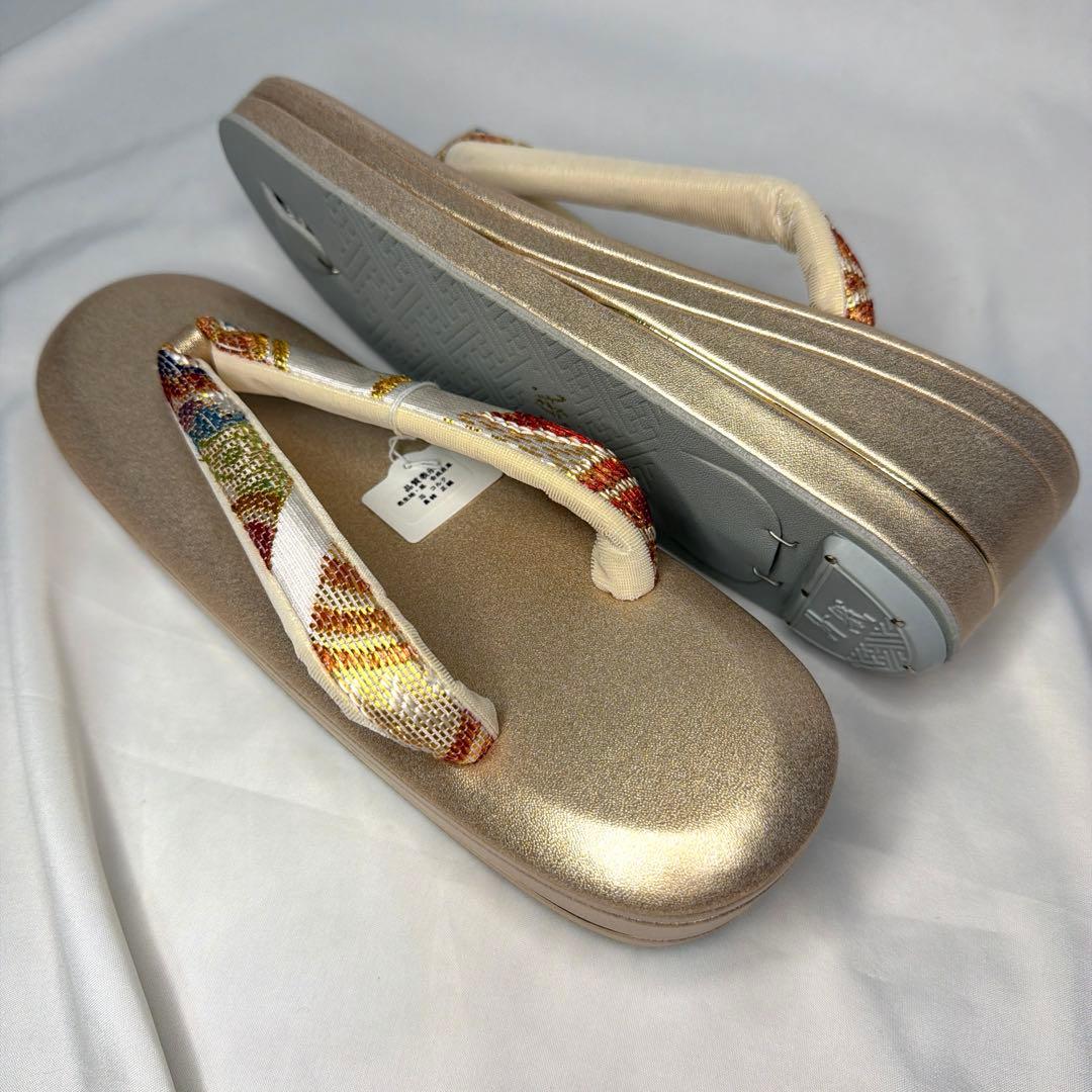 新品訳あり　草履　バッグ　セット　2025年　振袖用　Lサイズ　正絹