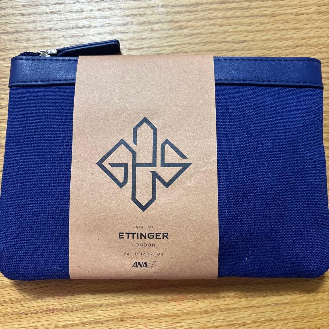 Ettinger トラベルポーチ 青 - メルカリ