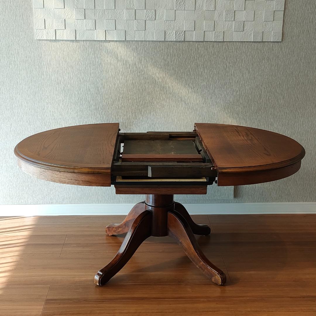 ヴィンテージ　伸長式テーブル　ダイニングテーブル　エクステンション