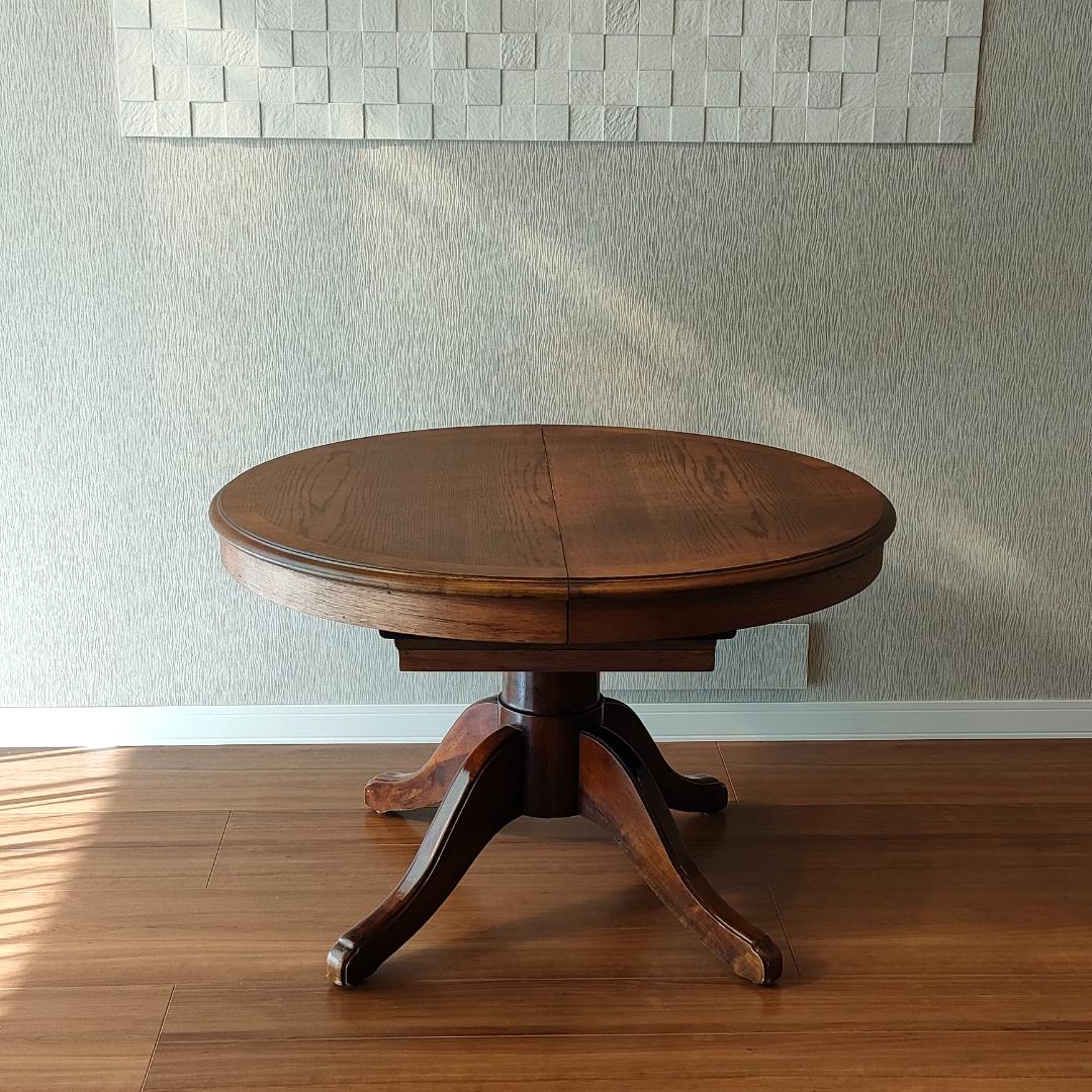 ヴィンテージ　伸長式テーブル　ダイニングテーブル　エクステンション