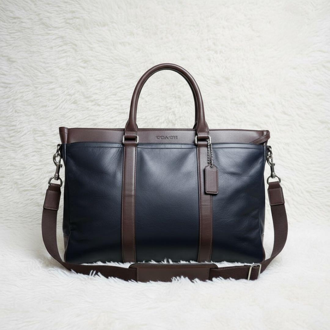 COACH コーチ メトロポリタン ビジネスバッグ ショルダーバッグ レザー