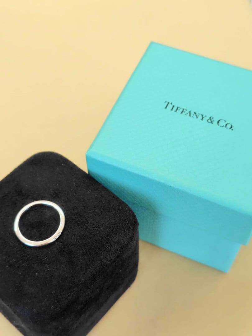 【美品】ティファニー フォーエバー ウエディングバンドリング 8.5号 送料無料
