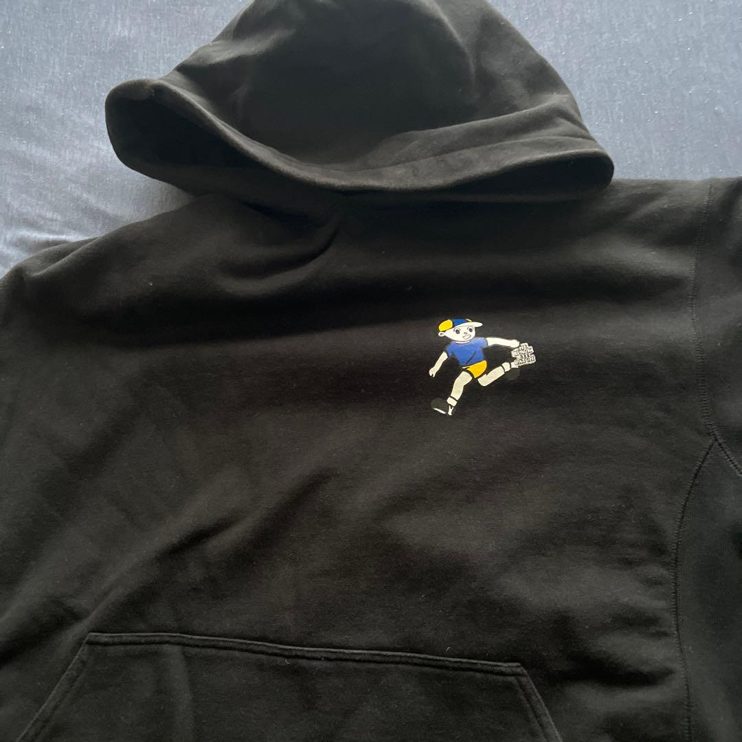 ハ*ル様 ブラックアイパッチ フード付きパーカー XL