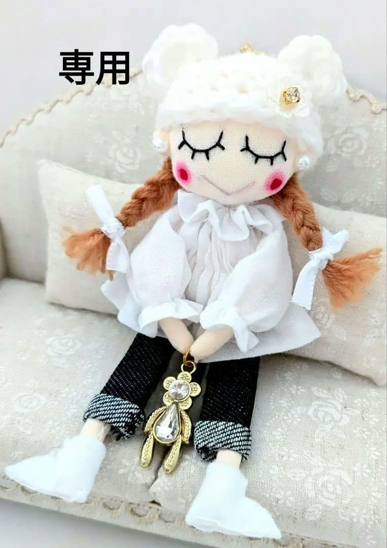 ドールチャームバッグチャームハンドメイド人形