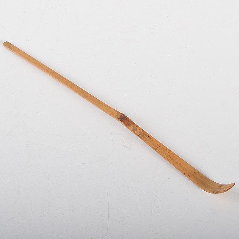 茶道具 宗春作 茶杓 銘「吉祥」 紫野 細合喝堂書付 共筒共箱 C 6248