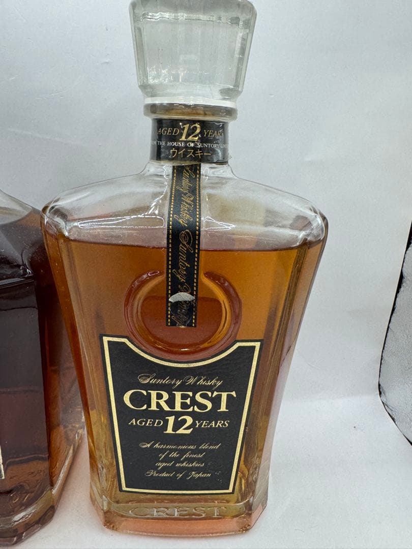 未開栓】サントリー クレスト 12年 旧ボトル 黒キャップ - メルカリ