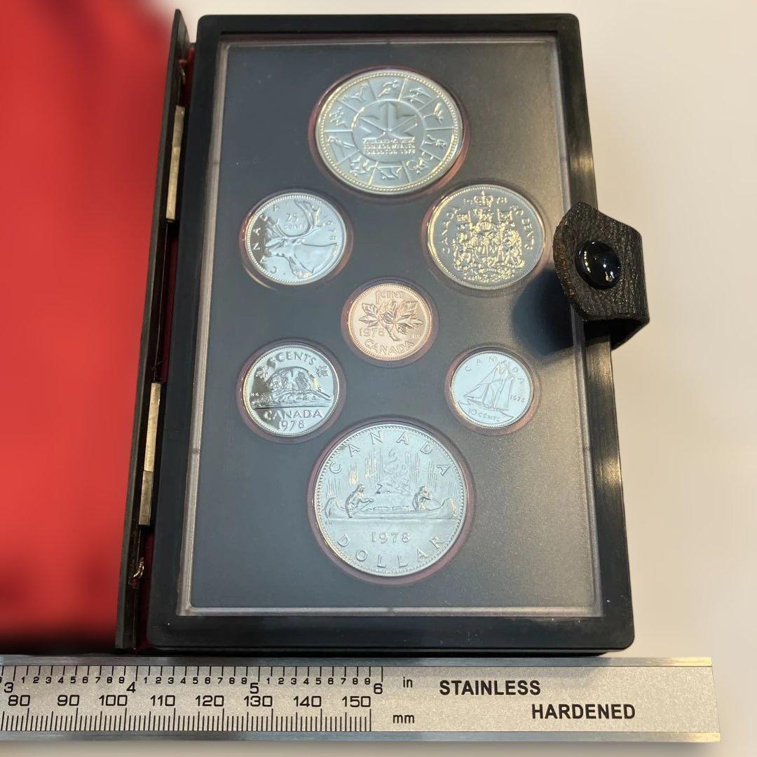 カナダ プルーフセット 記念硬貨 古銭 カナダドル 1978 コイン 銀貨