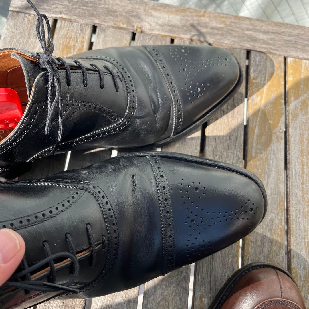 スコッチグレイン ウィングチップ・ユーチップレザーシューズセット