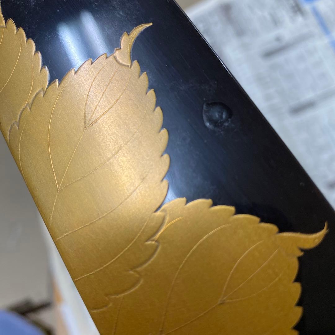 広蓋？運び盆？蒔絵模様2点