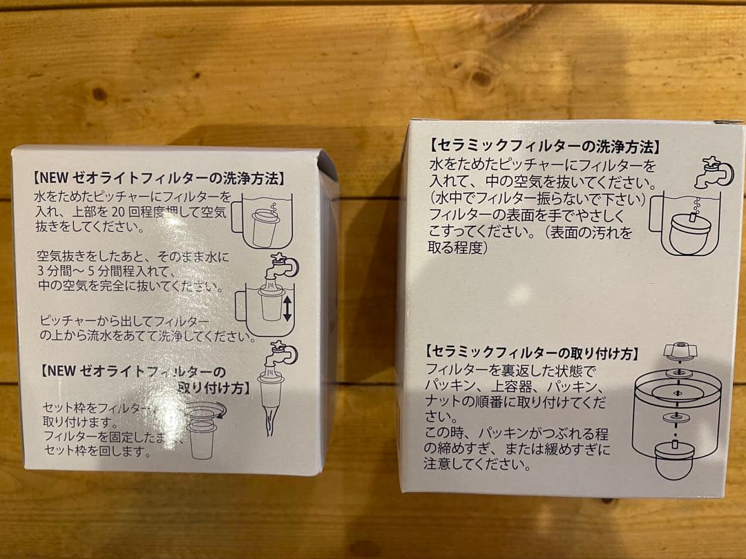 ゼオライトフィルターとセラミックフィルターセット