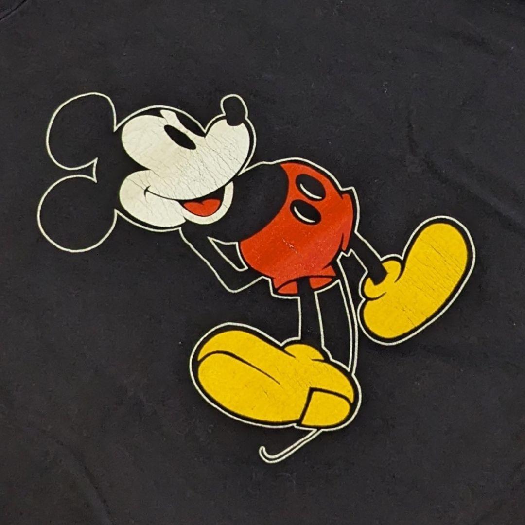 ム*ツ様 ディズニー ミッキーマウス Tシャツ XL 青タグ 80s