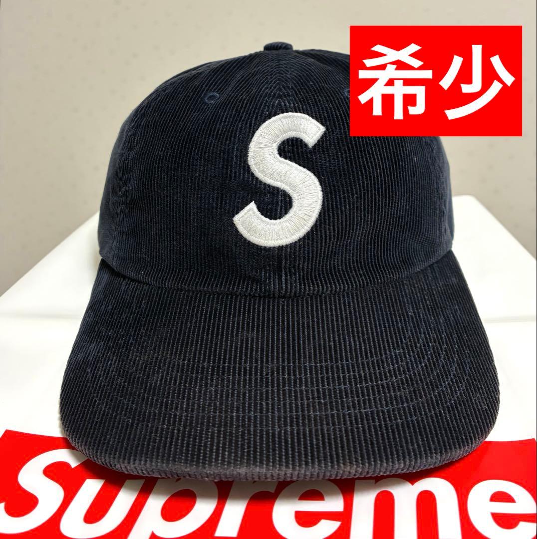 24H以内発送 完売品 Corduroy S Logo 6-Panel Cap Supreme Corduroy S Logo 6 Panel Black - SS17 - US