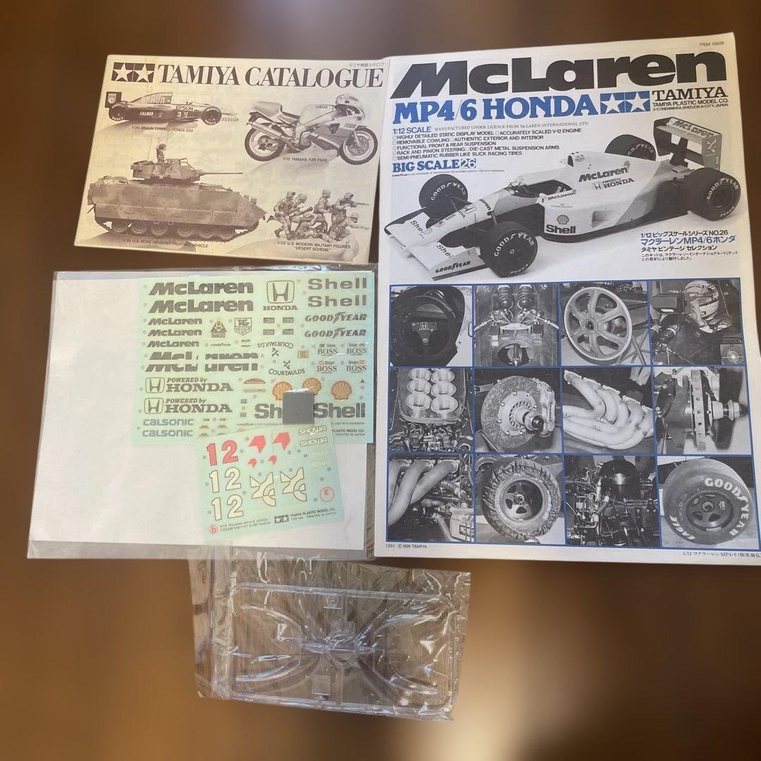 タミヤ 田宮模型 マクラーレン McLaren MP4/6 ホンダ 1/12