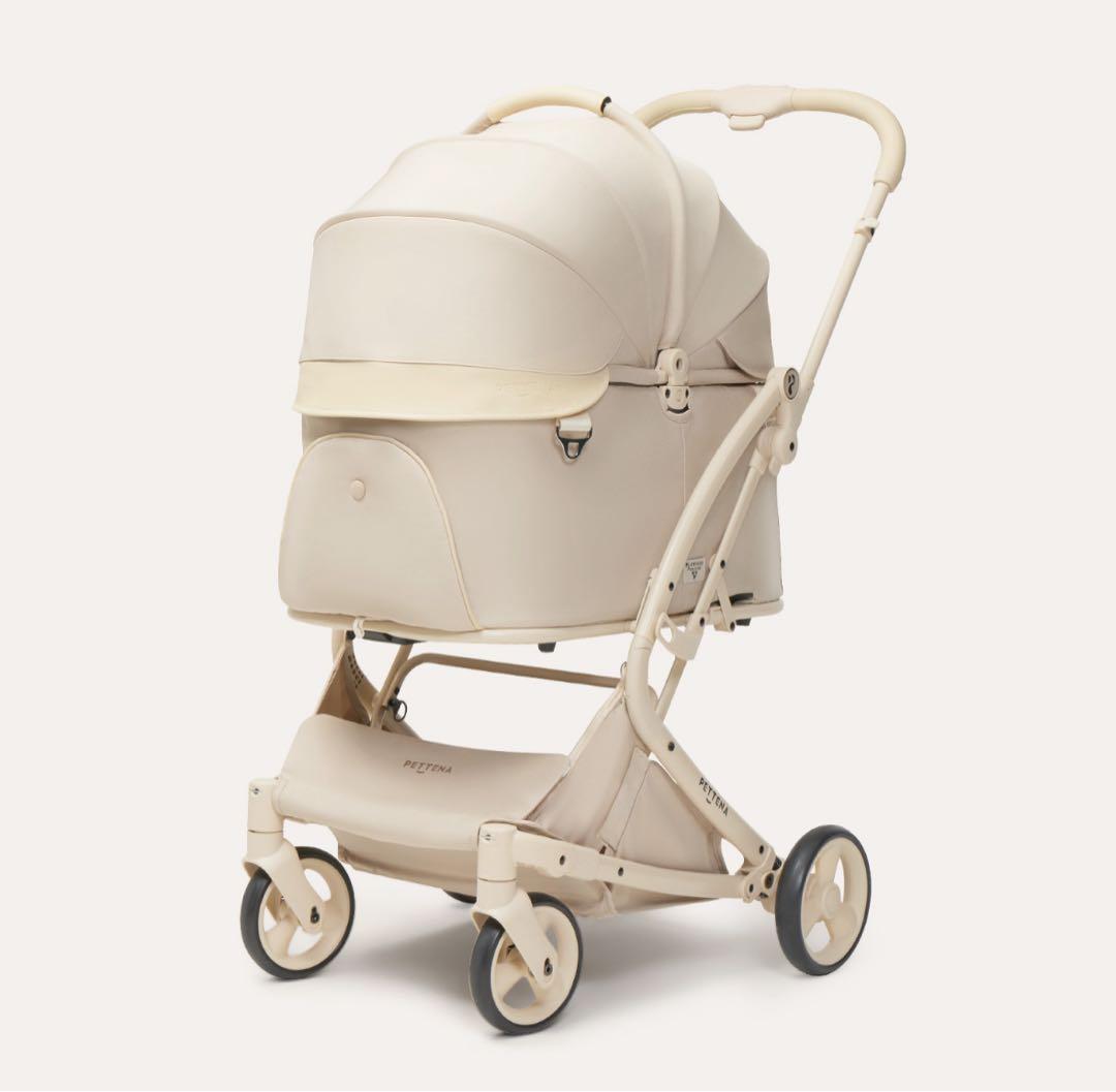 hikaringoさま専用　PETTENA MILOU ペットカー ペットカート MILOU｜ワンタッチでキャリーごと折りたたみ可能の軽量