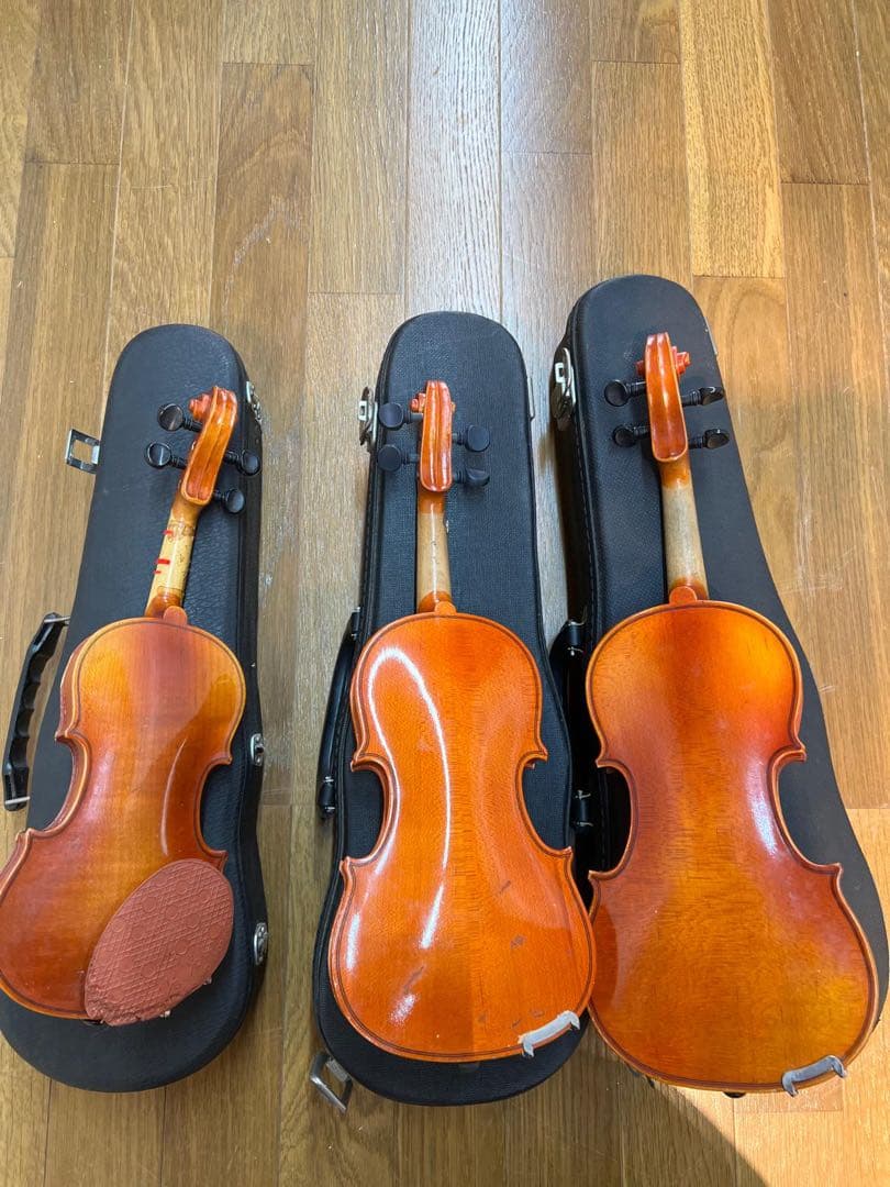 バイオリン3本セット ハードケース付き