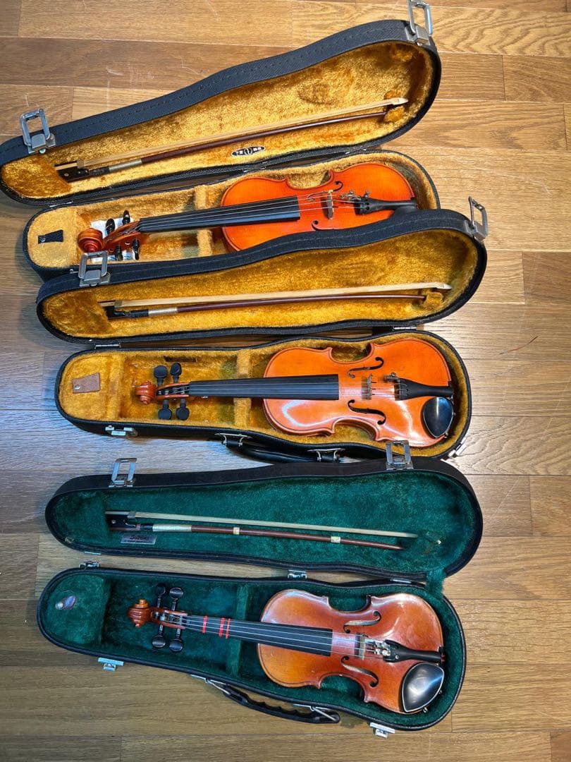 バイオリン3本セット ハードケース付き