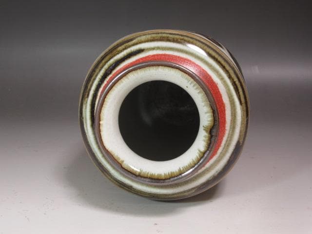 ☆　清水六兵衛　花入　裏千家　十四代　淡々斎の花押がございます☆y466