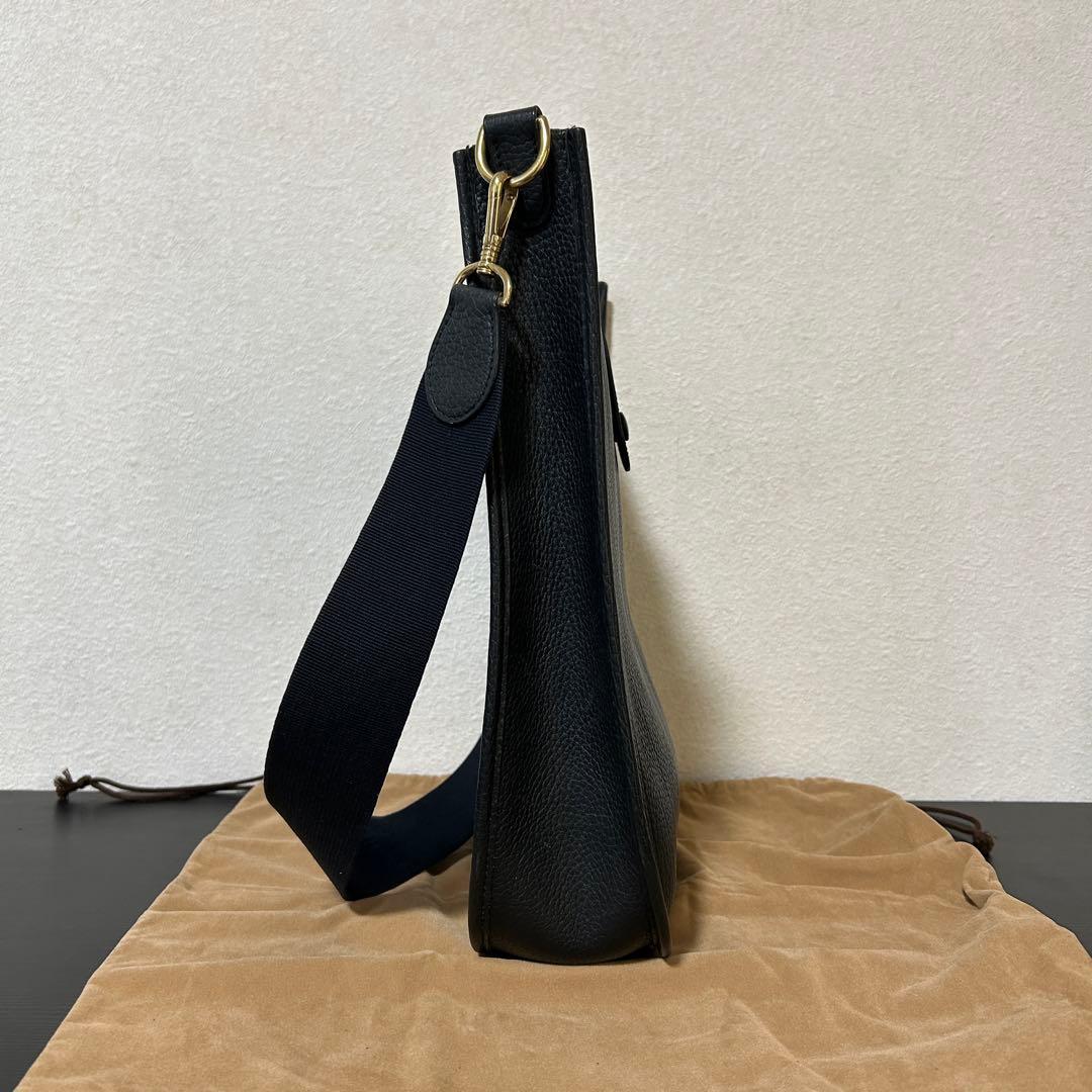 美品 HERMES エルメス エヴリン GM ノワール ブラック