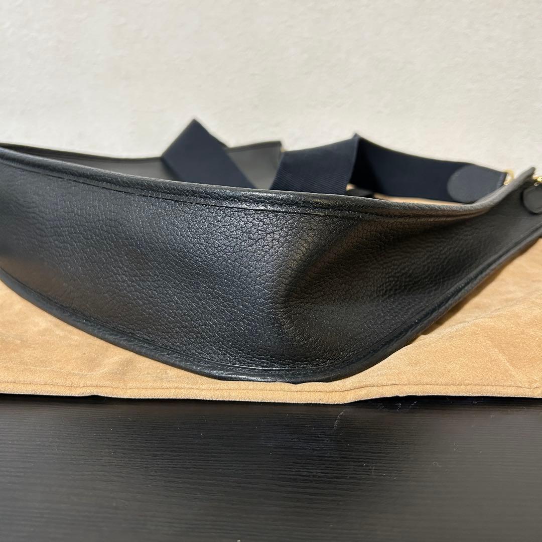 美品 HERMES エルメス エヴリン GM ノワール ブラック