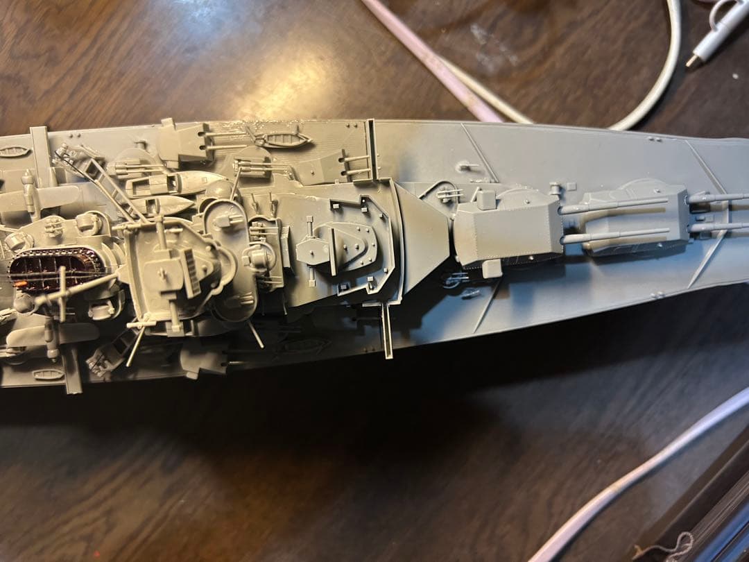 ビスマルク高速戦艦ドイツ1/350世界最強の戦艦一撃でフッド戦艦を撃沈(完成品)