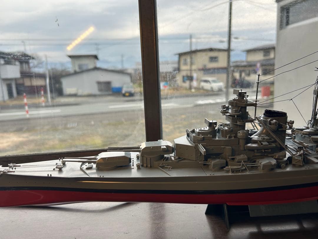 ビスマルク高速戦艦ドイツ1/350世界最強の戦艦一撃でフッド戦艦を撃沈(完成品)