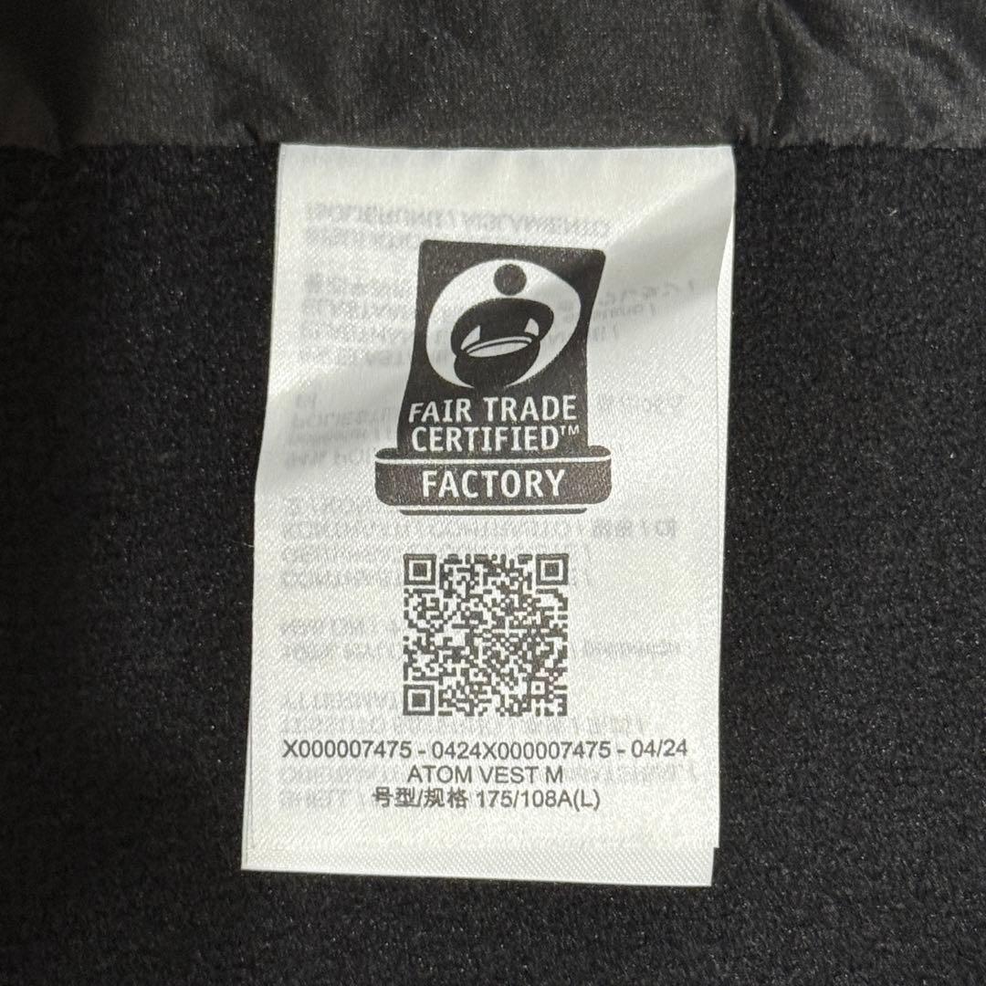 ARC'TERYX Atom Vest M ブラック L
