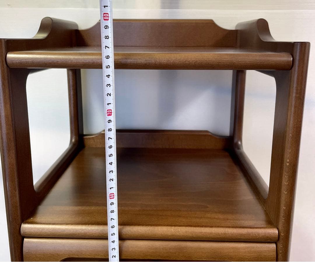 4EK131 マルニ木工 maruni 電話台 キャビネット 飾り棚 オーク材