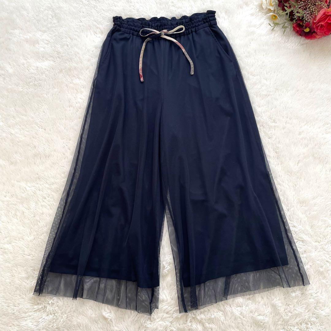 ブルーレーベルクレストブリッジ✨ソフトチュールパンツ　チェック　リボン　手洗い可 ブルーレーベルクレストブリッジ✨ソフトチュールパンツ チェック