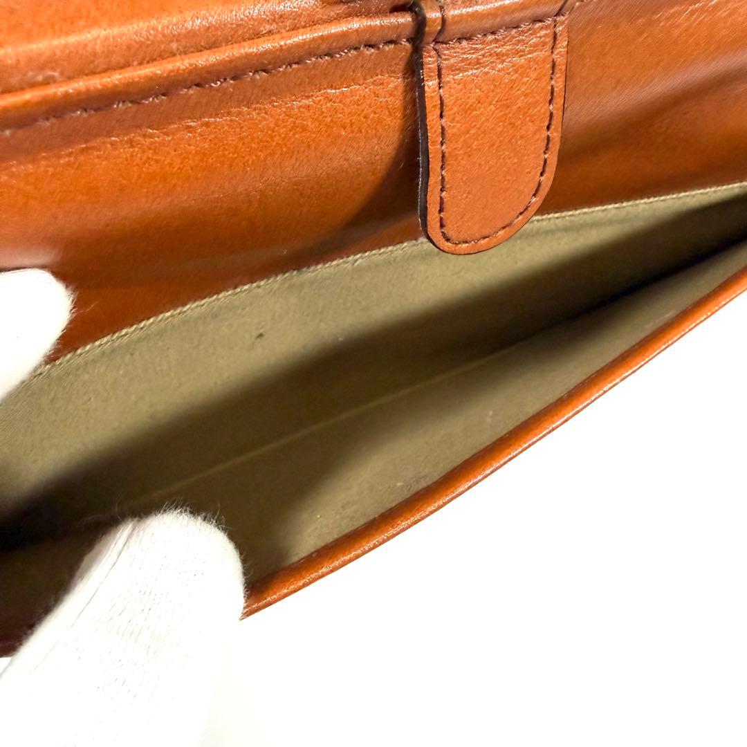 【極美品】SADDLE 豊岡鞄　ミニダレスバッグ　2way レザー　ブラウン