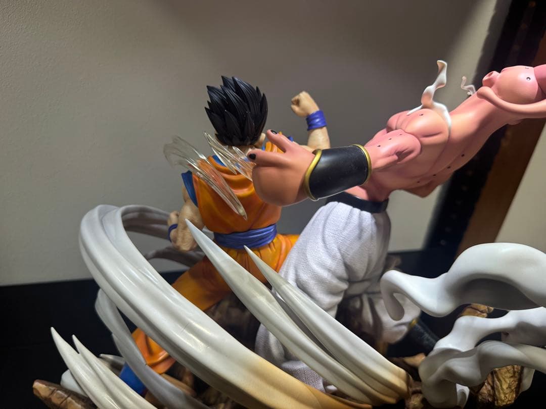 templeスタジオ　悟飯VSブウ　ガレキ　塗装済み完成品