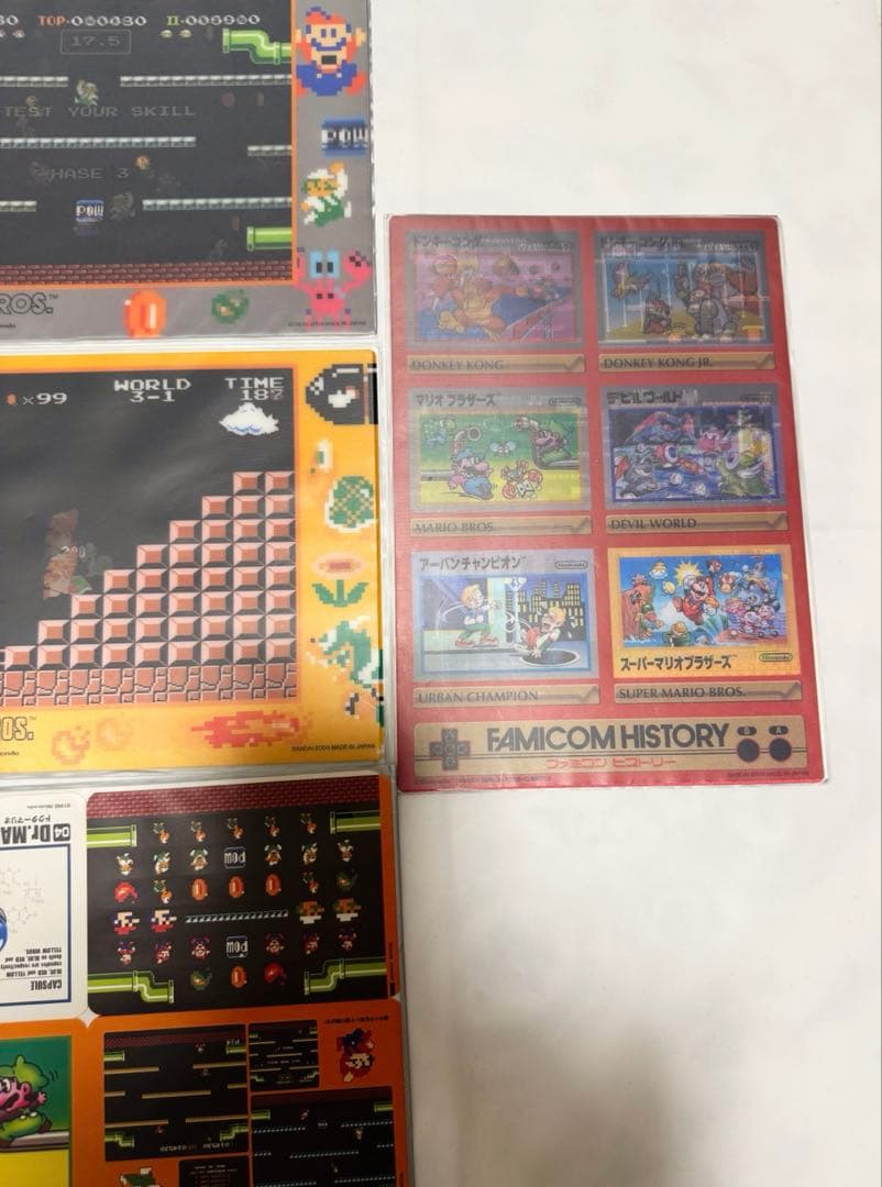 任天堂　パッドダス ファミコンヒストリー　シール　セット